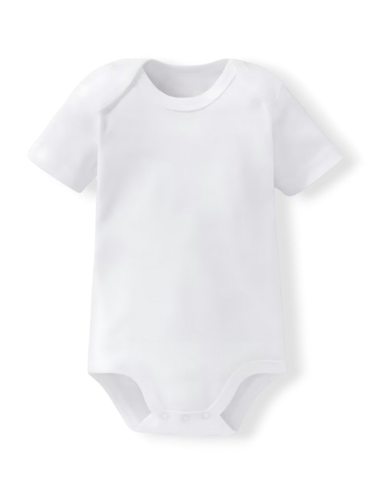 Baby-Body white - short Einhorn