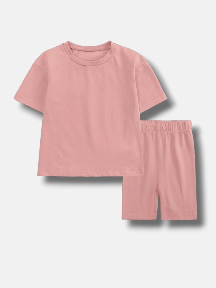 T-Shirt & Shorts Set - Rose