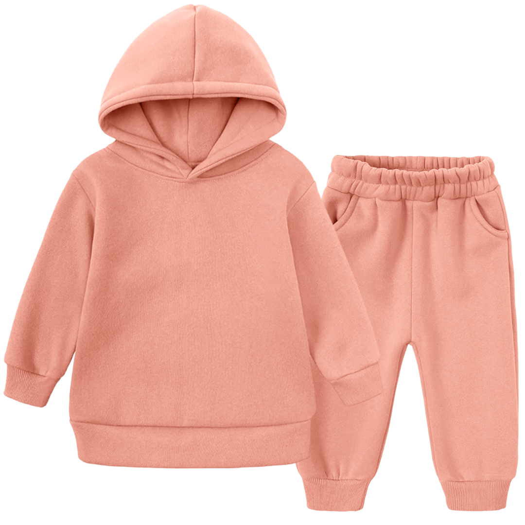 Jogging Suit apricot - Ahoiikids