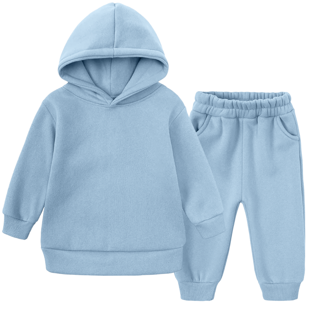 Baby blue jogging suit sales