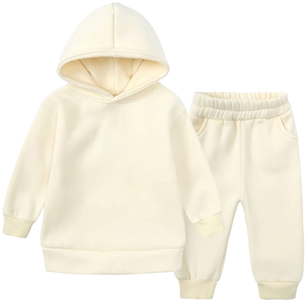 Jogging Suit cream - Ahoiikids