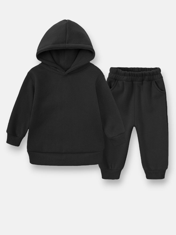 Jogging Suit black - Ahoiikids