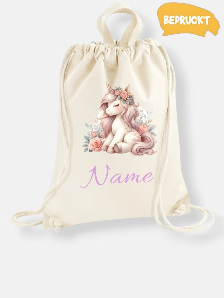 Turnbeutel Premium Einhorn