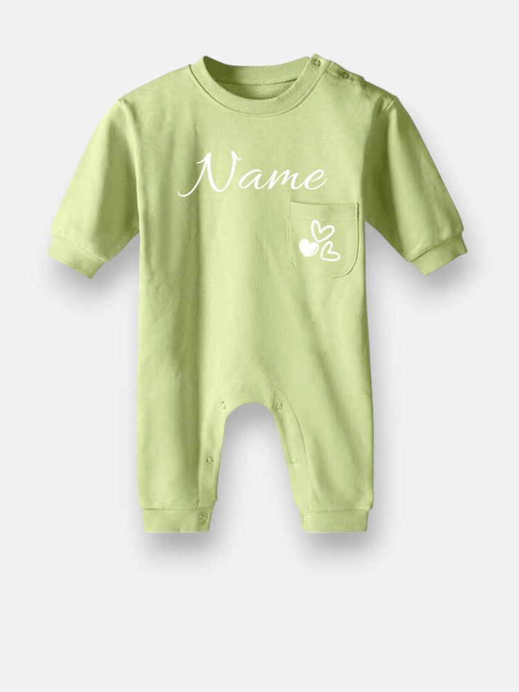 Strampler neon green/Herze