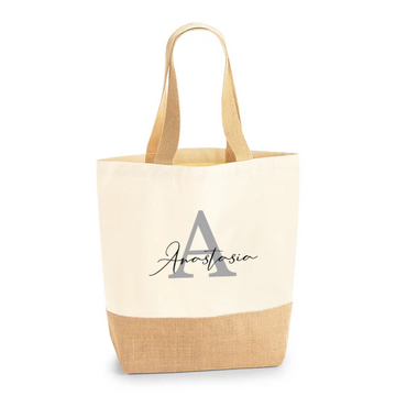 Jute Base Canvas Shopper