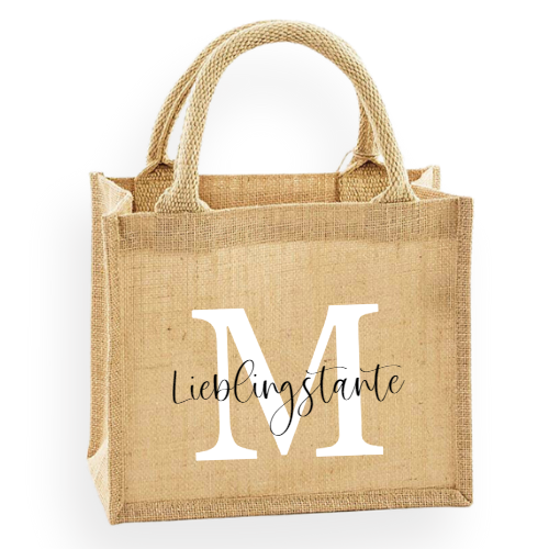 Jute Bag - Natural Mini Gift Bag