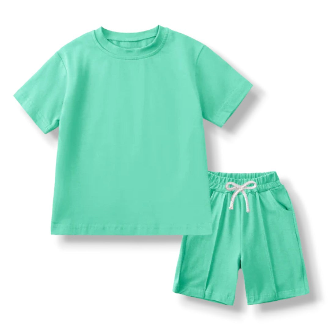 T-Shirt & Shorts Set - Green